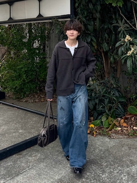 「epnok（エプノック）のアイテム」を使った、さあやさん（メンズ・163cm）の冬コーディネート