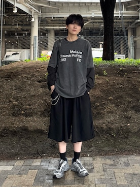 「SINSS（シンス）のアイテム」を使った、さあやさん（メンズ・163cm）の夏コーディネート