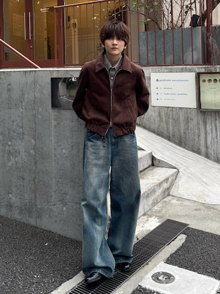 「HARUTA(ハルタ)のHARUTA ハルタ HEEL-UP W'S SPOCK SHOES スポックシューズ 476 BLACK(パンプス)」を使った、さあやさん(メンズ・163cm)の秋コーディネート