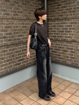 「YOLO（ヨーロ）のアイテム」を使った、さあやさん（メンズ・163cm）の夏コーディネート