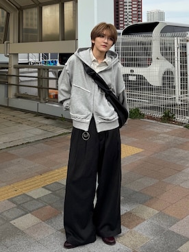 「epnok（エプノック）のアイテム」を使った、さあやさん（メンズ・163cm）の春コーディネート