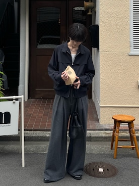 「アイテム（パンプス）」を使った、さあやさん（メンズ・163cm）の秋コーディネート