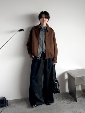 「アイテム（バッグ）」を使った、さあやさん（メンズ・163cm）の冬コーディネート