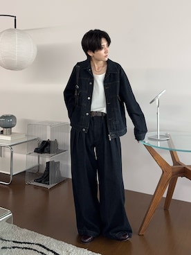 「アイテム（ジャケット/アウター）」を使った、さあやさん（メンズ・163cm）の秋コーディネート