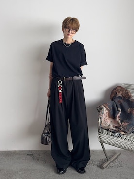 「アイテム（パンツ）」を使った、さあやさん（メンズ・163cm）の春コーディネート