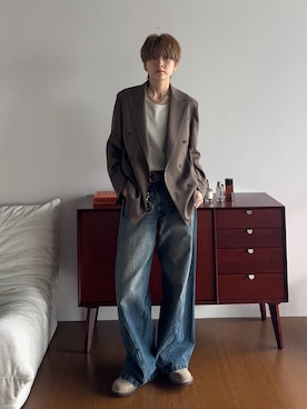 HIGH TWIST PE DOUBLE SUITを使った人気ファッションコーディネート - WEAR