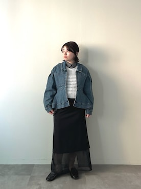 「DOLLUPOOPS（ドールアップウップス）のアイテム」を使った、Marinaさん（レディース・150cm）の春コーディネート