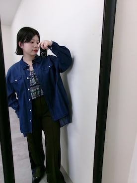 「アイテム（その他トップス）」を使った、marinaさん（レディース・150cm・20代）の秋コーディネート