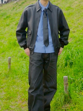 「Our Legacy（アワーレガシー）のアイテム」を使った、しゅんさん（メンズ・176cm）の春コーディネート