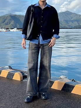 「アイテム（トートバッグ）」を使った、しゅんさん（メンズ・176cm）の秋コーディネート