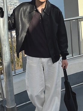 「YArKA（ヤーカ）のアイテム」を使った、しゅんさん（メンズ・176cm）の冬コーディネート