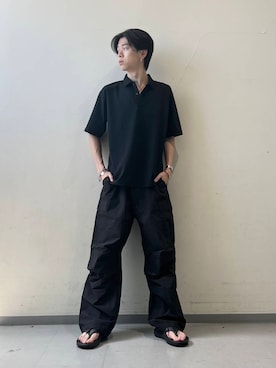 「OOFOS（ウーフォス）のアイテム」を使った、安藤颯汰さん（メンズ・178cm）の夏コーディネート