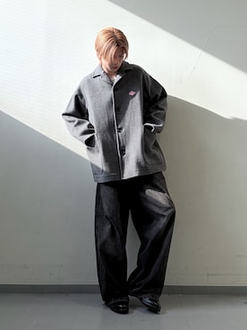 安藤颯汰さん（メンズ・178cm）の冬コーディネート