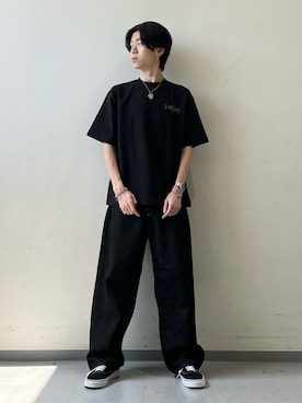 「Lee（リー）のアイテム」を使った、安藤颯汰さん（メンズ・178cm）の夏コーディネート