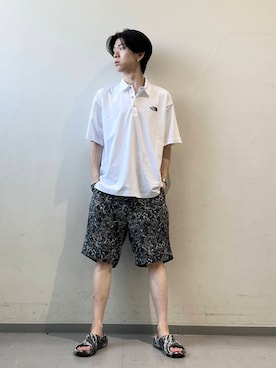 「MERRELL（メレル）のアイテム」を使った、安藤颯汰さん（メンズ・178cm）の夏コーディネート