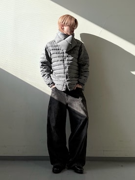 安藤颯汰さん（メンズ・178cm）の冬コーディネート