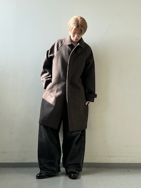 安藤颯汰さん（メンズ・178cm）の冬コーディネート