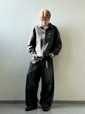 安藤颯汰さん（メンズ・178cm）の冬コーディネート