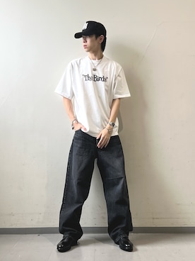 「Lee（リー）のアイテム」を使った、安藤颯汰さん（メンズ・178cm）の夏コーディネート