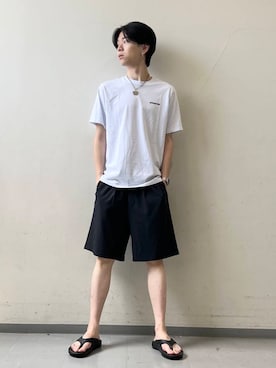 「機能性素材」｜安藤颯汰さん（メンズ・178cm）の夏コーディネート