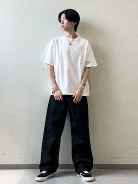 「Lee（リー）のアイテム」を使った、安藤颯汰さん（メンズ・178cm）の夏コーディネート