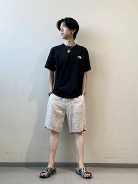 「MERRELL（メレル）のアイテム」を使った、安藤颯汰さん（メンズ・178cm）の夏コーディネート