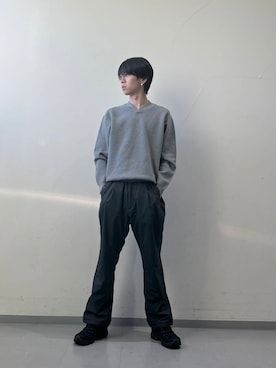 安藤颯汰さん（メンズ・178cm）の秋コーディネート