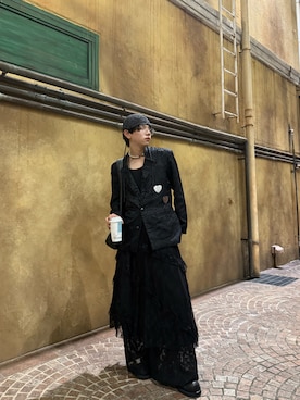 「アイテム（スカート）」を使った、Yutoさん（メンズ・176cm）の秋コーディネート