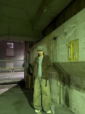 「アイテム（キャスケット）」を使った、Yutoさん（メンズ・176cm）の冬コーディネート