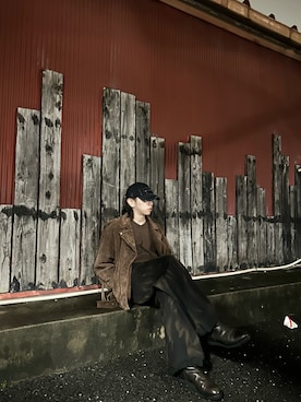 「GRANCY（グランシー）のアイテム（パンツ）」を使った、Yutoさん（メンズ・176cm）の春コーディネート