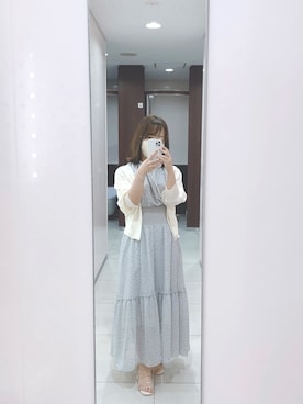 「dazzlin（ダズリン）のメニーストラップサンダル【WEB限定】（サンダル）」を使った、もるさん（レディース・149cm）の秋コーディネート