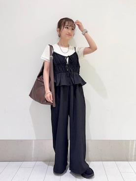 「LOWRYS FARM（ローリーズファーム）のアイテム（スニーカー）」を使った、anyuさん（レディース・150cm）の夏コーディネート