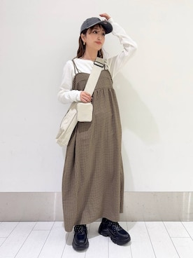 「LOWRYS FARM（ローリーズファーム）のLFポーチツキショルダー 284037（ショルダーバッグ）」を使った、anyuさん（レディース・150cm）の春コーディネート