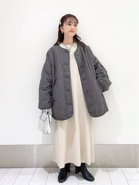 「LOWRYS FARM（ローリーズファーム）のストレッチヒールブーツ　851418（ブーツ）」を使った、anyuさん（レディース・150cm）の秋コーディネート