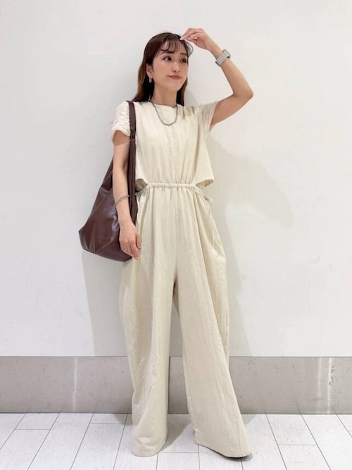 ROWLYS FARM ローリーズファーム リボン オールインワン サロペット LOWRYS FARM｜バックリボンオールインワン | Rakuten Fashion