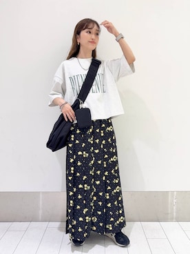 「LOWRYS FARM（ローリーズファーム）のLFポーチツキショルダー 284037（ショルダーバッグ）」を使った、anyuさん（レディース・150cm）の春コーディネート