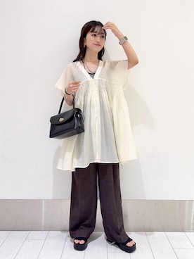 「アイテム（キャミソール、その他）」を使った、anyuさん（レディース・150cm）の夏コーディネート