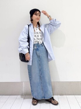 「LOWRYS FARM（ローリーズファーム）のＣＯＮＥ／アシメタイトスカート　252608（スカート）」を使った、anyuさん（レディース・150cm）の冬コーディネート
