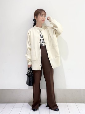 「LOWRYS FARM（ローリーズファーム）のストレッチヒールブーツ　851418（ブーツ）」を使った、anyuさん（レディース・150cm）の秋コーディネート