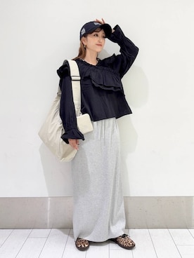 「LOWRYS FARM（ローリーズファーム）のLFポーチツキショルダー 284037（ショルダーバッグ）」を使った、anyuさん（レディース・150cm）の春コーディネート