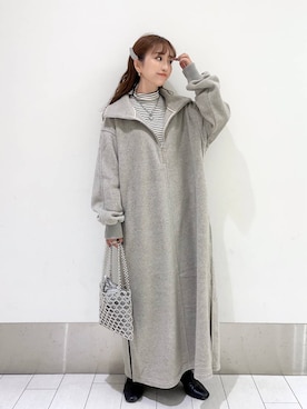 「LOWRYS FARM（ローリーズファーム）のストレッチヒールブーツ　851418（ブーツ）」を使った、anyuさん（レディース・150cm）の秋コーディネート