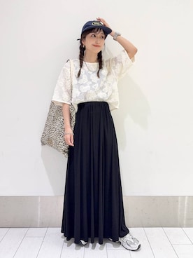 「アイテム（アクセサリー）」を使った、anyuさん（レディース・150cm）の夏コーディネート