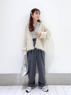 「アイテム（ヘアゴム）」を使った、anyuさん（レディース・150cm）の秋コーディネート