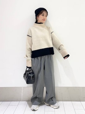 「アイテム（ピアス（両耳用））」を使った、anyuさん（レディース・150cm）の秋コーディネート