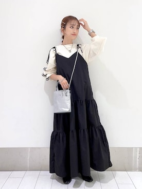 「LOWRYS FARM（ローリーズファーム）のストレッチヒールブーツ　851418（ブーツ）」を使った、anyuさん（レディース・150cm）の秋コーディネート