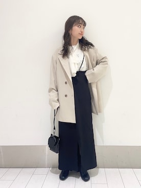 「LOWRYS FARM（ローリーズファーム）のストレッチヒールブーツ　851418（ブーツ）」を使った、anyuさん（レディース・150cm）の春コーディネート