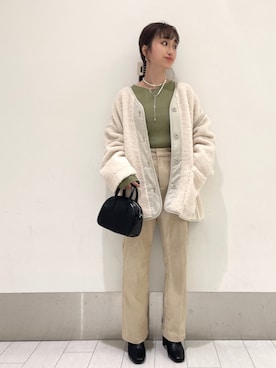 「LOWRYS FARM（ローリーズファーム）のストレッチヒールブーツ　851418（ブーツ）」を使った、anyuさん（レディース・150cm）の秋コーディネート