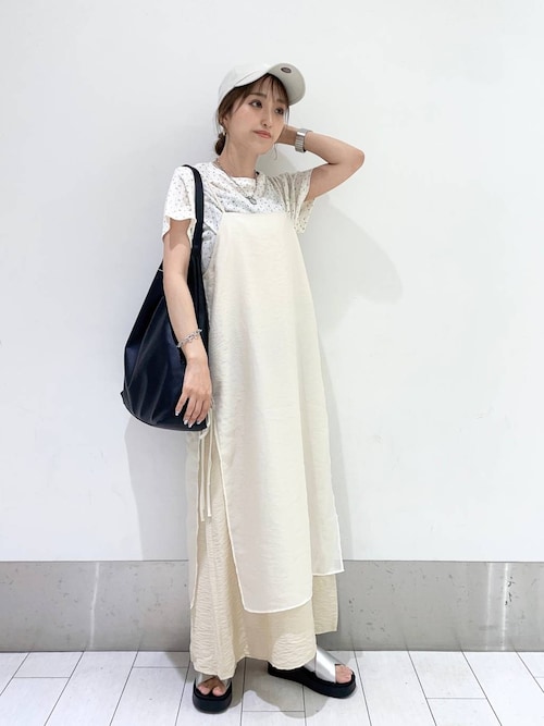 apart by lowrysシアーレイヤードワンピース LOWRYS FARM ワンピース シアーレイヤードキャミワンピース