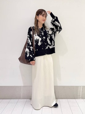 「アイテム（ピアス（両耳用））」を使った、anyuさん（レディース・150cm）の春コーディネート