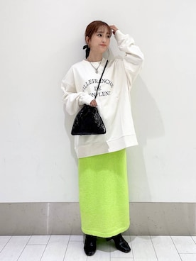 「LOWRYS FARM（ローリーズファーム）のストレッチヒールブーツ　851418（ブーツ）」を使った、anyuさん（レディース・150cm）の秋コーディネート